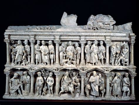 Sarcophagus of Junius Bassus: A Symphony in Marble and an Ode to Eternity!